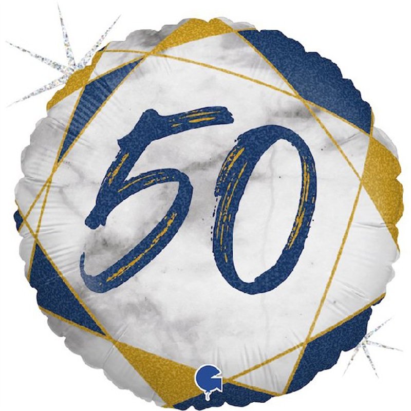 18IN MARBLE MATE 50 BLUE FOIL