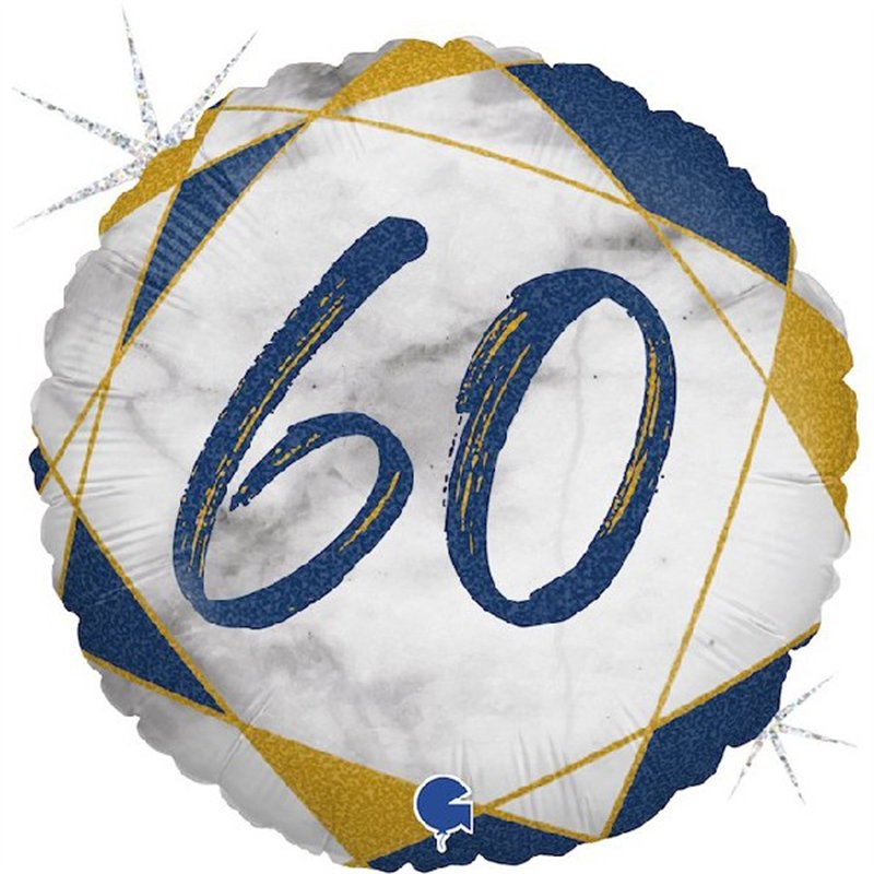18IN MARBLE MATE 60 BLUE FOIL