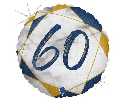 18IN MARBLE MATE 60 BLUE FOIL