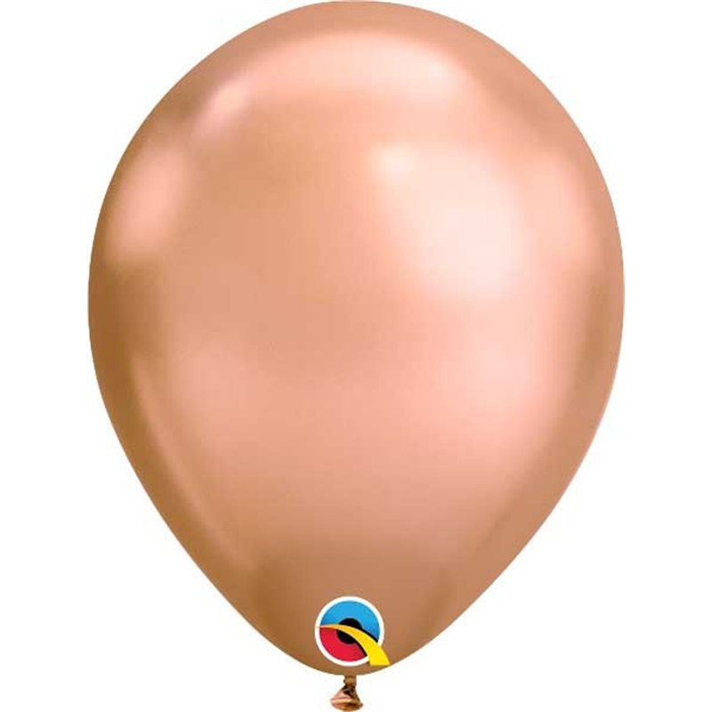 (100) 11in CHROME ROSE GOLD QUALATEX
