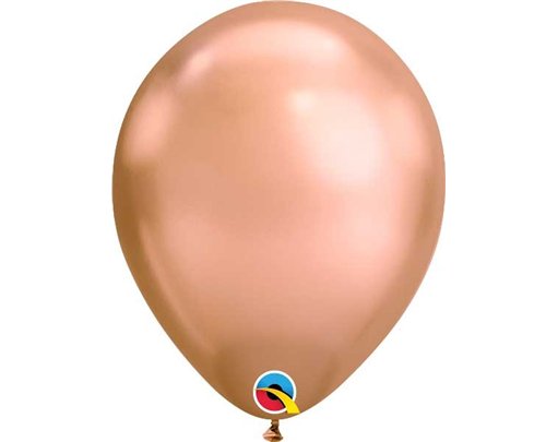 (100) 11in CHROME ROSE GOLD QUALATEX