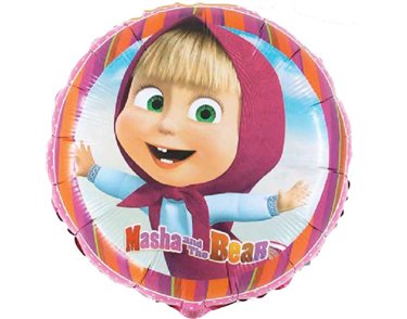18in MASHA AND THE BEAR FOIL BALLOON