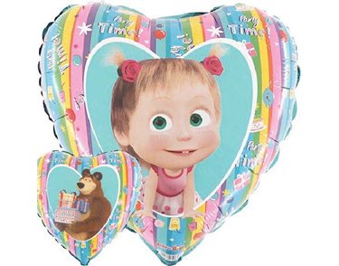 18in MASHA AND THE BEAR RAINBOW FOIL