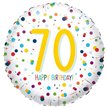 18in CONFETTI BIRTHDAY 70 FOIL BALLOON