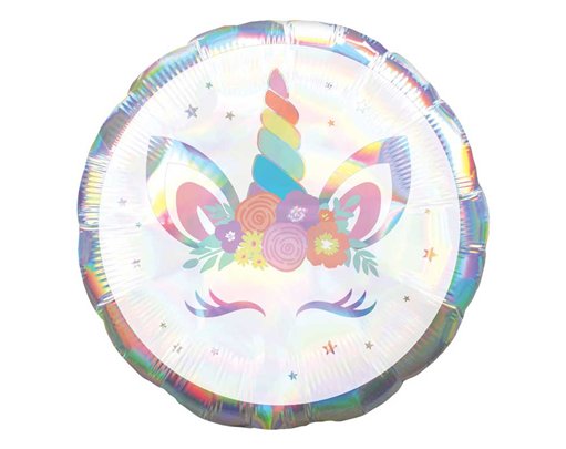 18in IRIDESCENT UNICORN PARTY FOIL BALLOON