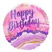 18in BIRTHDAY WATERCOLOUR MARBLE FOIL BALLOON