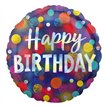18in IRIDESCENT PARTY DOTS FOIL BALLOON