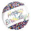 18in IRIDESCENT BIRTHDAY CONFETTI FOIL