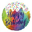 18in FROSTED BIRTHDAY CONFETTI FOIL BALLOON