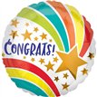 18in CONGRATS SHOOTING STAR FOIL BALLOON