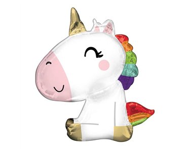 SATIN SITTING UNICORN SUPERSHAPE