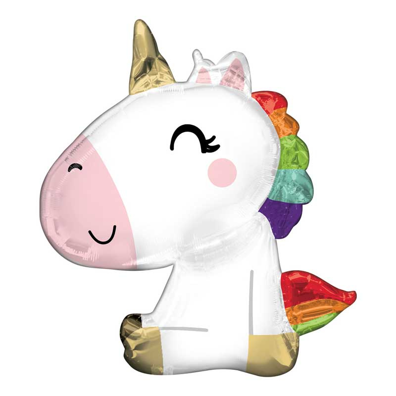 SATIN SITTING UNICORN SUPERSHAPE
