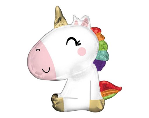 SATIN SITTING UNICORN SUPERSHAPE
