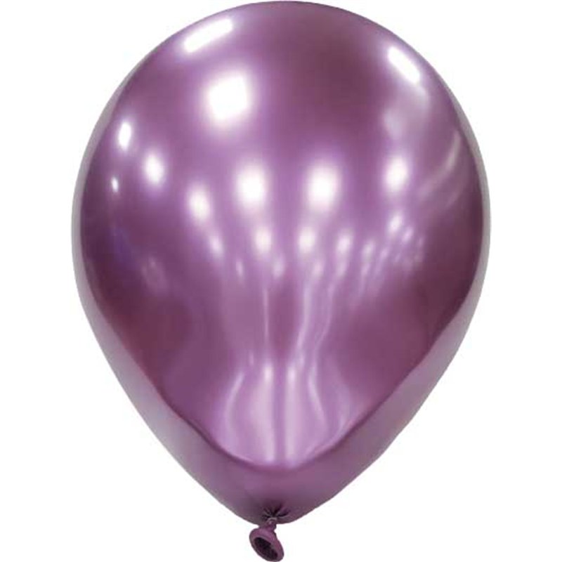 12PK 11in PLATINUM PINK GLOBOS LATEX