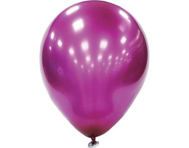 25PK 10in TITANIUM PINK GLOBOS LATEX