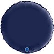 18in SATIN NAVY BLUE CIRCLE BALLOON