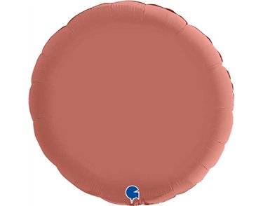 36in SATIN ROSE GOLD ROUND FOIL BALLOON