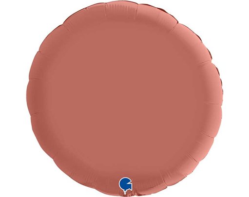 36in SATIN ROSE GOLD ROUND FOIL BALLOON