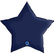 36in SATIN NAVY BLUE STAR FOIL BALLOON