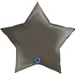 36in RAINBOW HOLOGRAPHIC PLATINUM GREY STAR FOIL