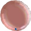 36in RAINBOW HOLOGRAPHIC PLATINUM ROSE ROUND FOIL