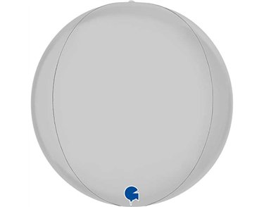 11in SATIN WHITE GLOBE 4D FOIL BALLOON