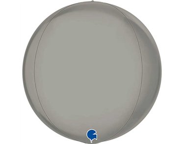 15in PLATINUM PURE GLOBE 4D FOIL BALLOON