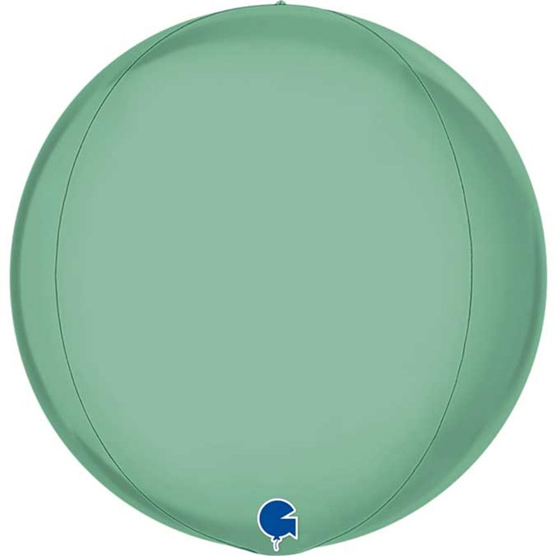 15in PLATINUM TIFFANY GLOBE 4D FOIL BALLOON