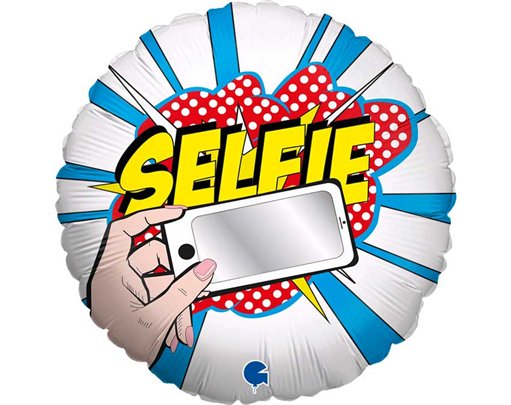 18in SELFIE FOIL BALLOON