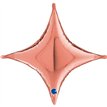 18in ROSE GOLD DECO-CONCAVE CROSS FOIL BALLOON
