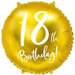 18IN 18TH BIRTHDAY GOLD FOIL BALLOON