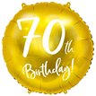 18IN 70TH BIRTHDAY GOLD FOIL BALLOON