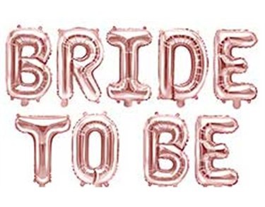 340X35CM BRIDE TO BE FOIL BALLOON KIT