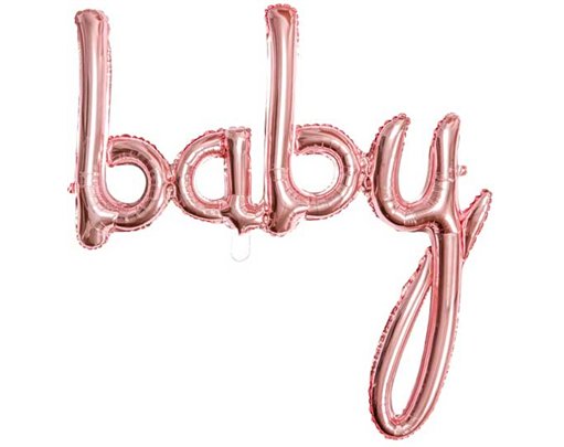 73.5X75.5CM BABY ROSE GOLD FOIL BALLOON KIT