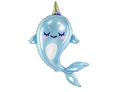 NARWHAL SHAPED FOIL BALLOON