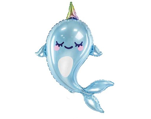 NARWHAL SHAPED FOIL BALLOON