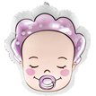 BABY GIRL SHAPED FOIL BALLOON