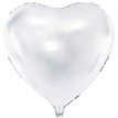 61CM WHITE HEART FOIL BALLOON HEART