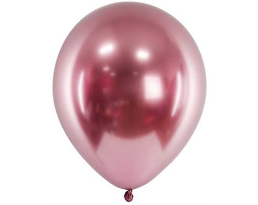 (50) 30CM ROSE GOLD GLOSSY BALLOONS