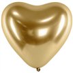 (50) 30CM GOLD HEART GLOSSY BALLOONS