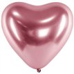 (50) 30CM ROSE GOLD HEART GLOSSY BALLOONS