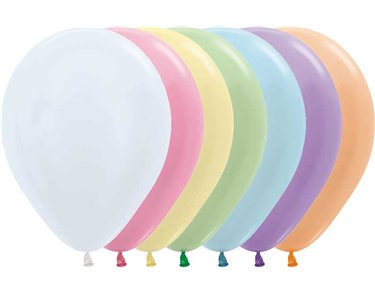 50PK 12in SATIN ASST SEMPERTEX (20000823)