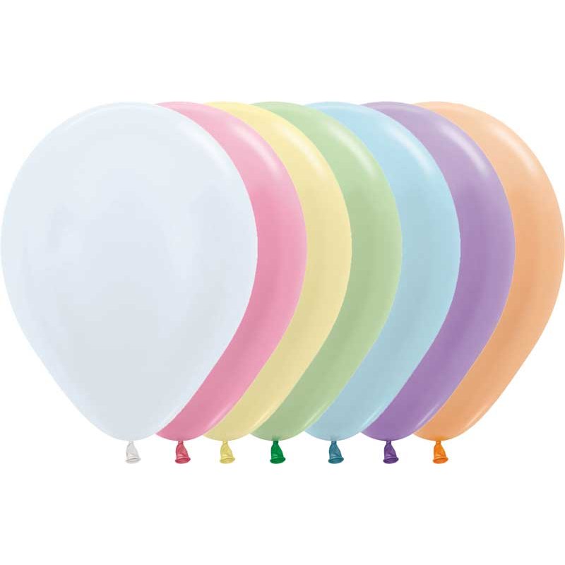 50PK 12in SATIN ASST SEMPERTEX (20000823)