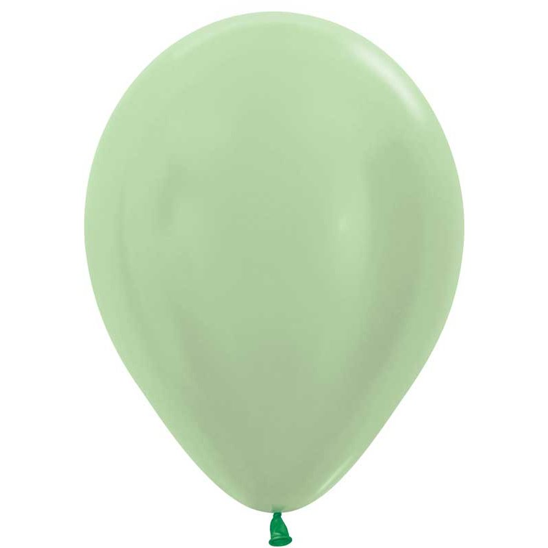 100PK 5in SATIN GREEN SEMPERTEX