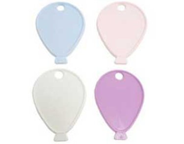ASST SOFT PASTEL BALLOON SHAPED WEIGHTS 100S