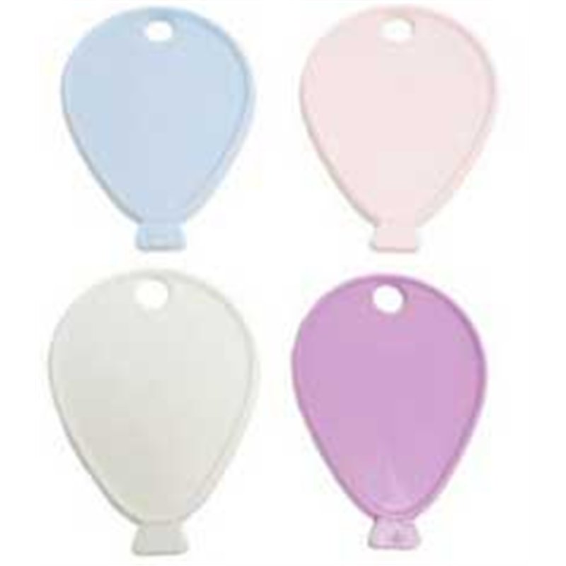 ASST SOFT PASTEL BALLOON SHAPED WEIGHTS 100S