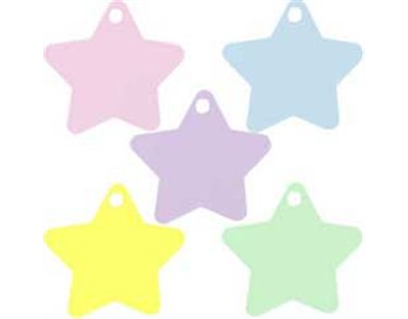 ASST SOFT PASTEL STAR SHAPED WEIGHTS 100S
