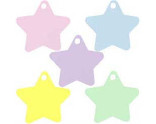 ASST SOFT PASTEL STAR SHAPED WEIGHTS 100S
