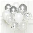 10PC SILVER BALLOON KIT