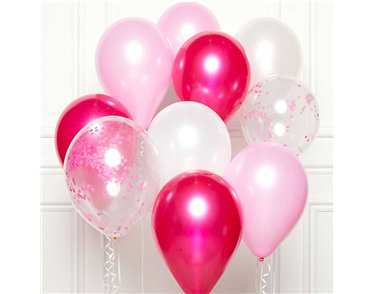 10PC PINK BALLOON KIT